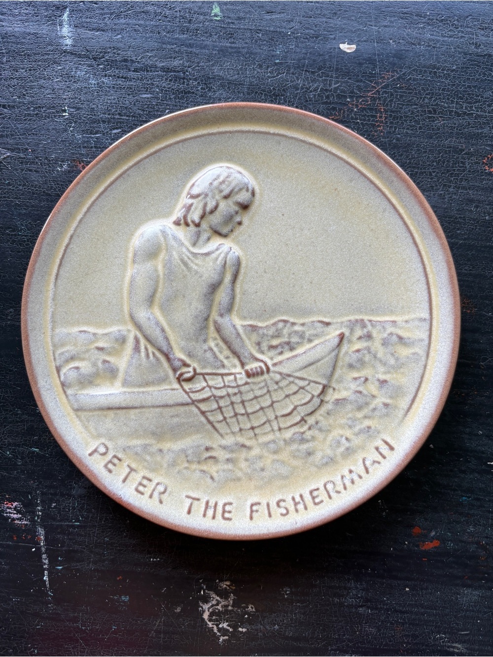 vintage peter the fisherman plate